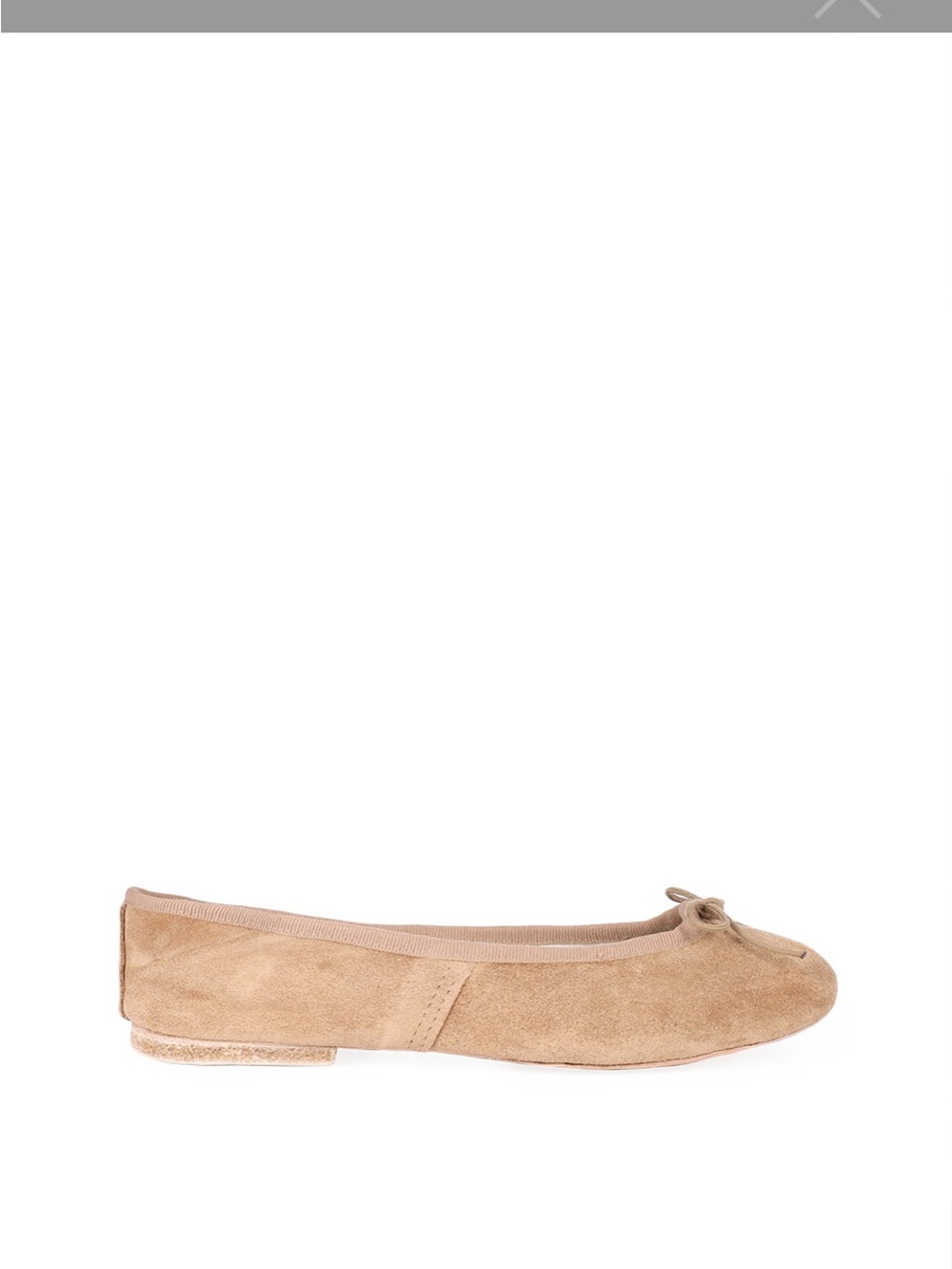 Porselli light brown  Suede Ballet Flat NWT Size 37